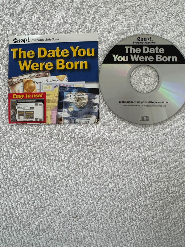 The Date You Were Born (PC 2001) – CD ONLY W/JEWEL CASE INSERT!!
