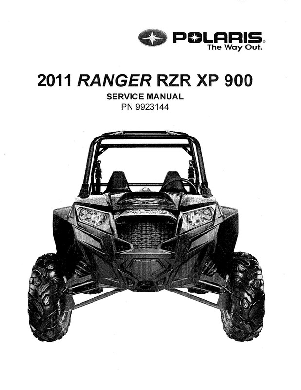 Polaris RZR Ranger XP 900 Service Repair Manual CD 2011 PN 9923144 gallery