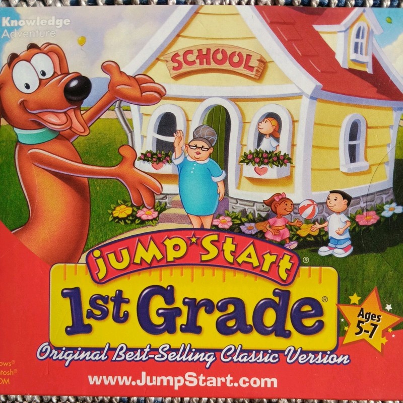Jump Start 1st Grade Windows/Mac PC CD-ROM | 2002 Knowledge Adventure | Classic gallery