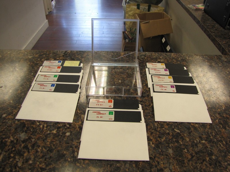 Lot of (10) Vintage Harvard Graphics Software V2.30 5.25″ Disk W/Box – MF42