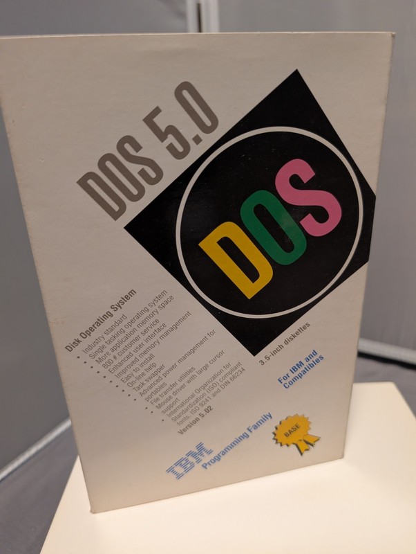 Vintage IBM DOS 5.0 Disk Operating System – Version 5.02 with set of 3 diskettes