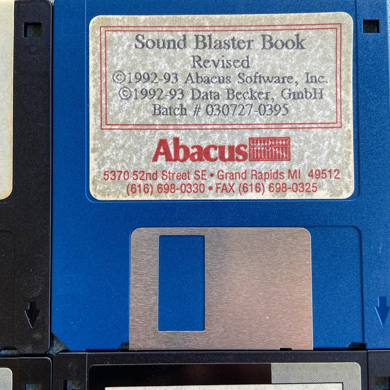 Vintage Computer Drivers Lot Audio Sound Blaster Install Diagnostics Book 3.5” F gallery