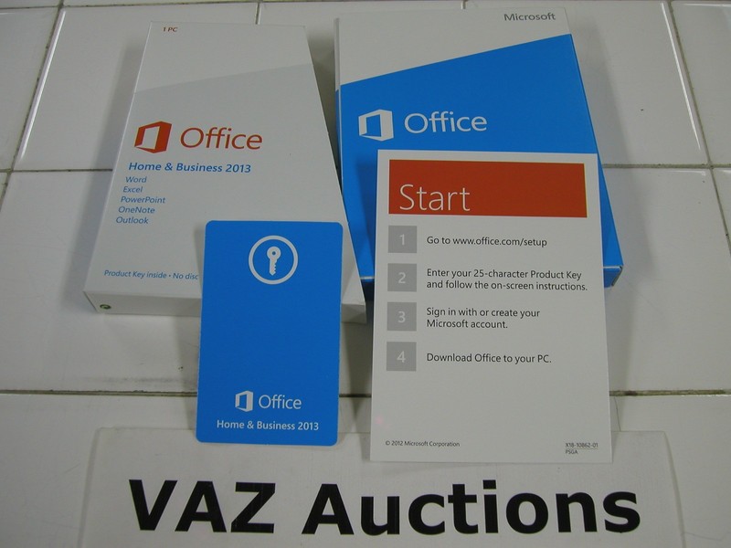Microsoft Office 2013 Home and Business Product Key Card Full Retail English=NEW