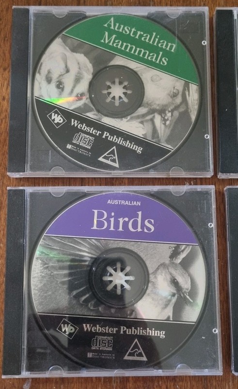 Bulk 6 x 1990's CD Disc PC Software Webster Publishing Encyclopedia Australian gallery