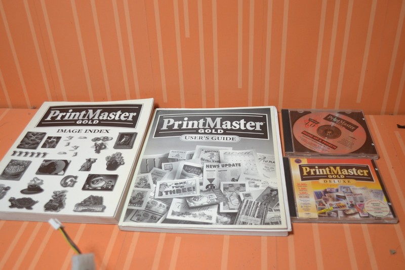 Print Master Gold Publishing Suite 4.0, deluxe, set Windows 95 & 3.1 CD-ROM