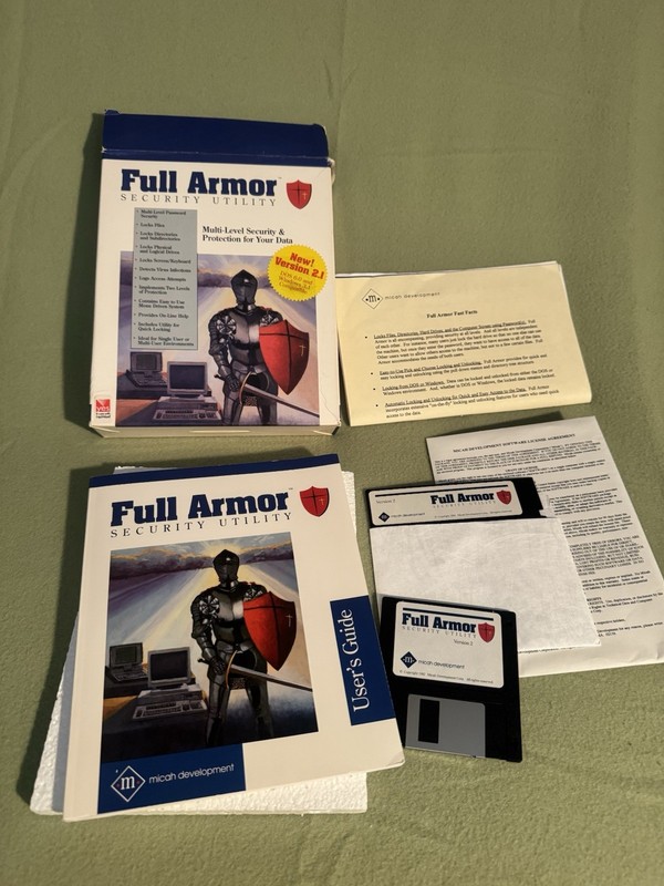 Vintage 90s Windows Software Lot More Fonts Pc Protection Full Armor & Shield gallery