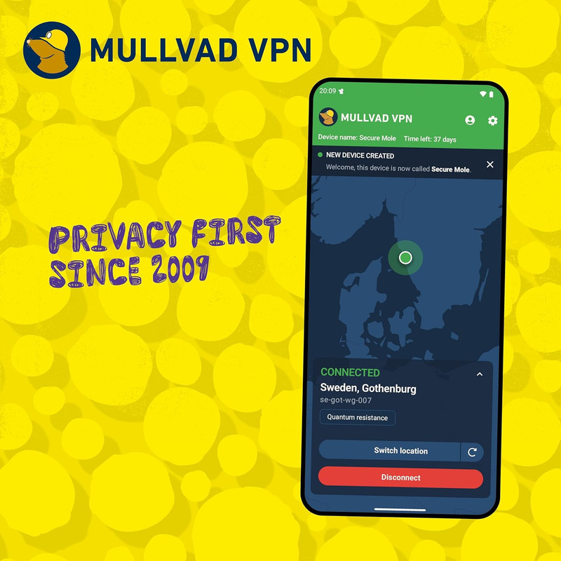 Mullvad VPN | 6 Months for 5 Devices | No-Log Security VPN Service | Protect You gallery