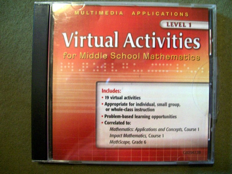 Virtual Activities for Middle School Mathematics Level 1 CD