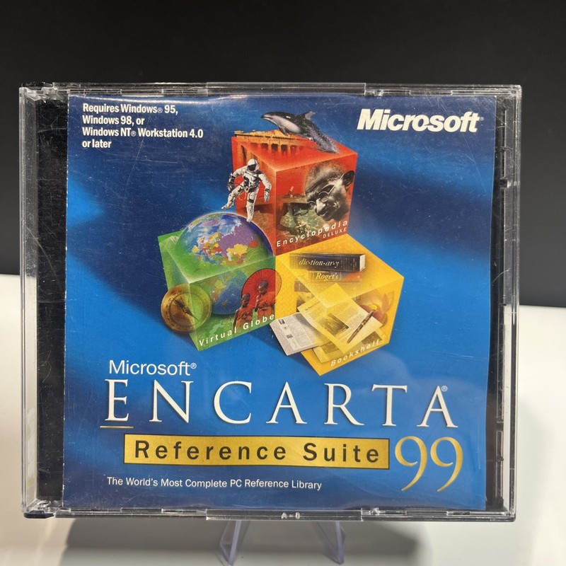 Microsoft ENCARTA ’99 Interactive Multimedia Reference Library 2 Disc- PC CD-ROM