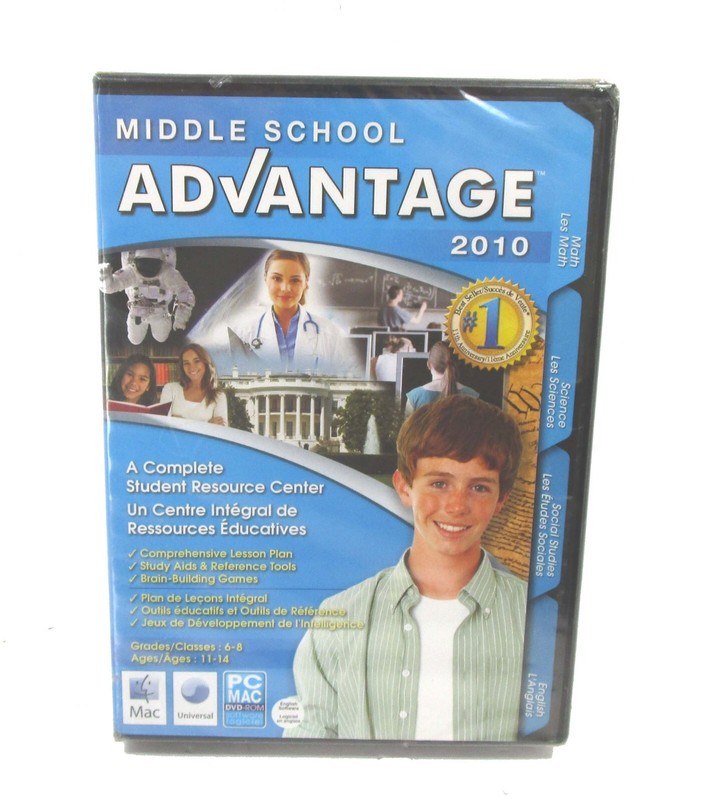 MIDDLE SCHOOL ADVANTAGE 2010 Student Resource Center DVD-ROM For PC & MAC