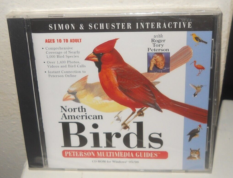 North American Birds 2000 Simon & Schuster Interactive CD-ROM New Factory Sealed