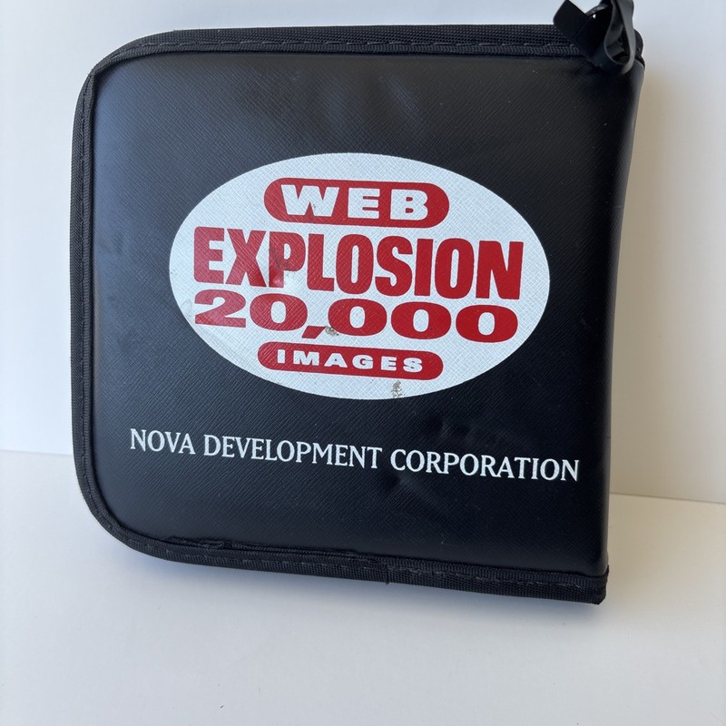 Vintage Nova Art Explosion Clip Art CD Lot 15 Discs Windows 95 98 Case gallery
