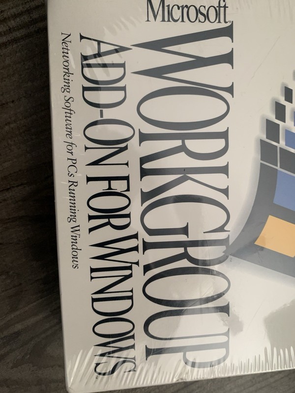 Microsoft Workgroup Add-on For Windows Version 3.11 Network Software New 1993 gallery