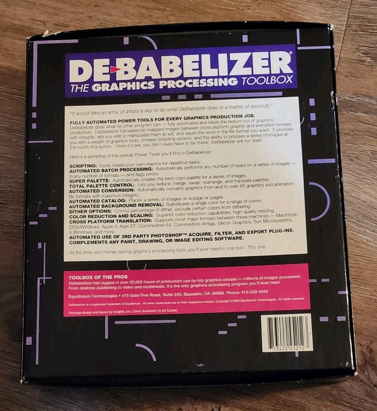Vintage DeBabelizer Graphics Processing Toolbox Mac gallery