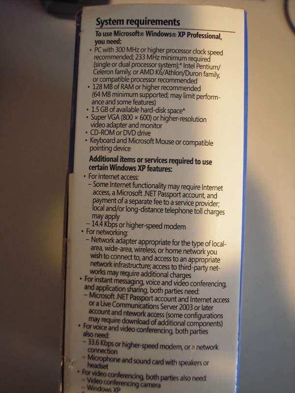 Microsoft Windows XP Professional Upgrade w/SP2 MS WIN PRO =SEALED RETAIL BOX= gallery