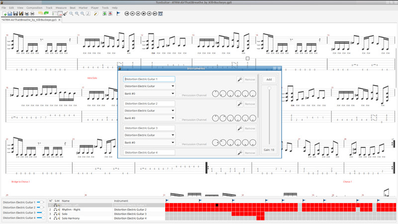 TuxGuitar Multitrack Guitar Tablature Editor & Player for Windows, mac & Android gallery