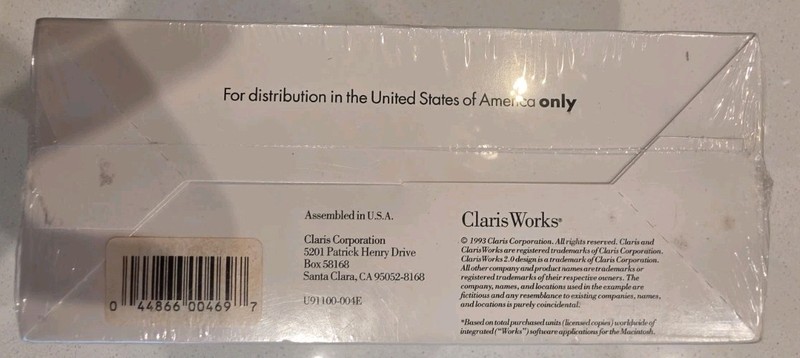 Vintage Apple Macintosh ClarisWorks Software - V2.1 - Complete Software 1993 gallery