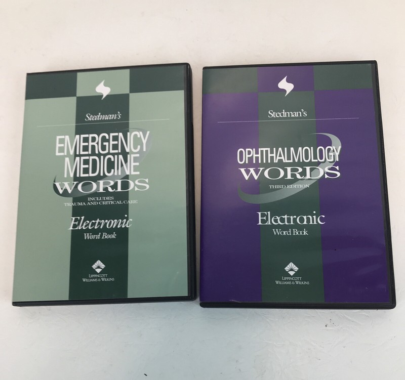 Lot of 4 Different Stedman's Third Edition Words CD-ROM CD Sets 2004 gallery