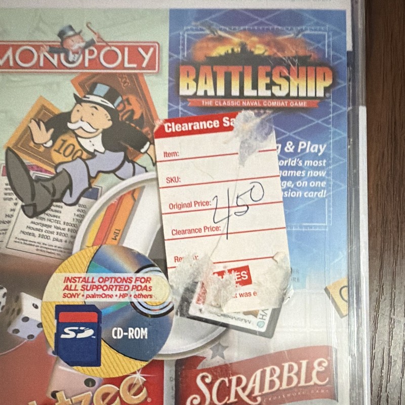 Handmark Monopoly Battleship Yahtzee Scrabble CD-ROM Palm OS/Windows Mobile gallery