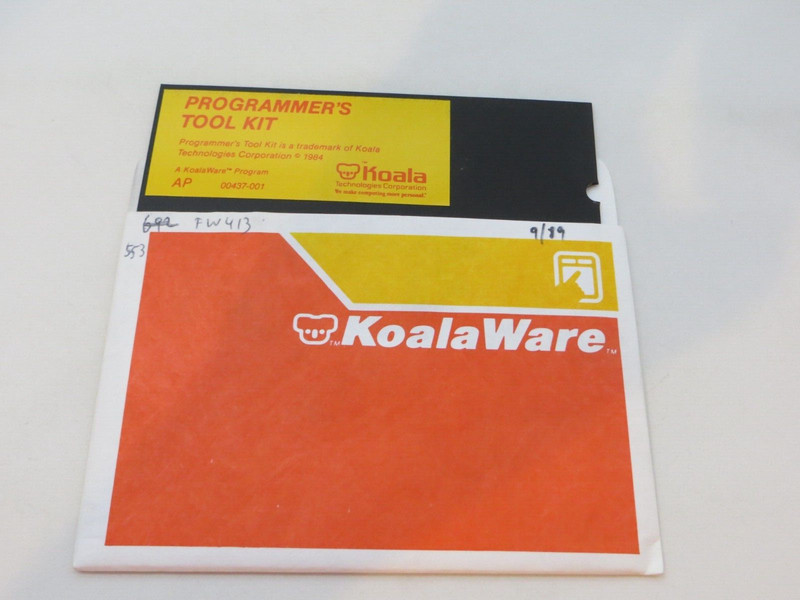 5.25″ Floppy Disk KoalaWare Programmer’s Tool Kit 1984 computer program disc