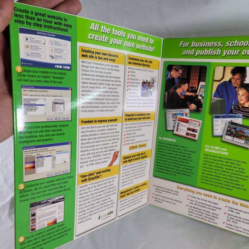 Professional Web Easy 6 New In Box Vcom Windows 98, ME, 2000, XP gallery