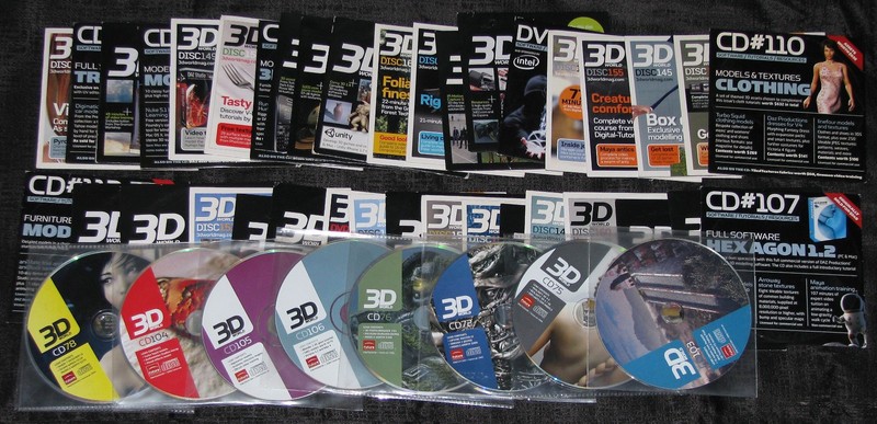Lot of 64 PCS 3D World Discs Collection Professional Animation Software MadeinEU gallery