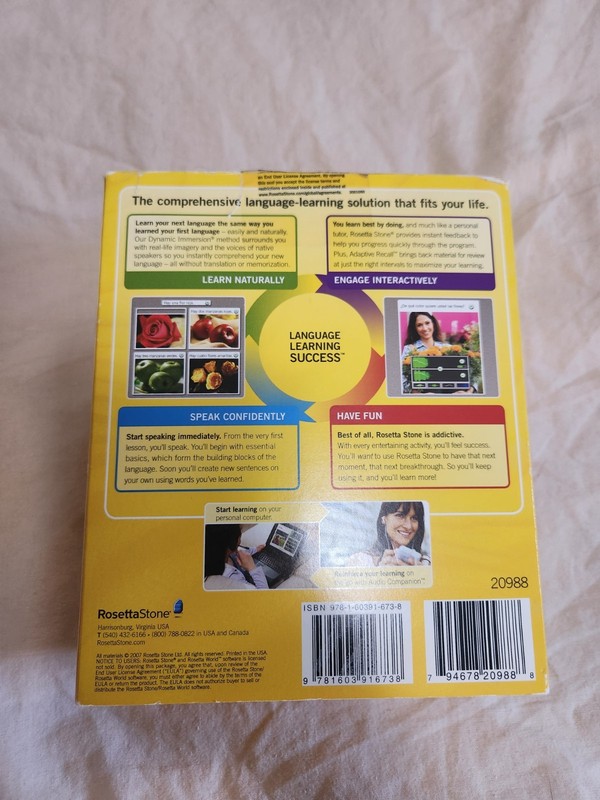 Rosetta Stone Spanish (Latin America) Level 1-3 Set Complete in Box gallery