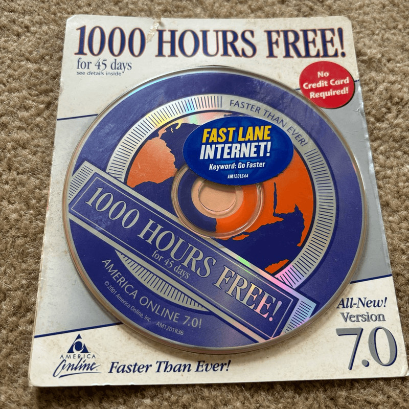 America Online Platinum Premier Version 7.0 Disk *New*