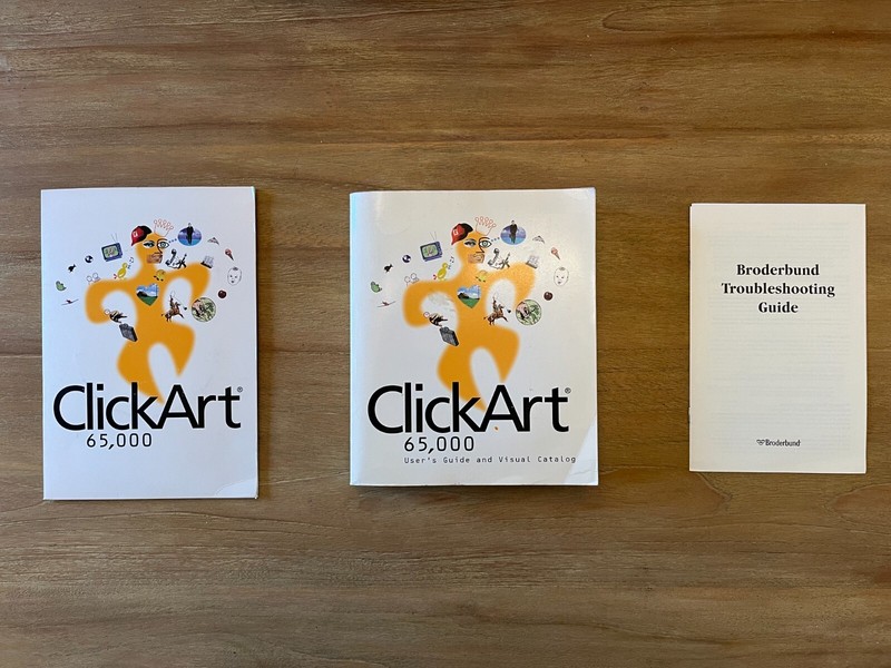 Broderbund ClickArt 65,000 5-CD Set Windows with User’s Guide/Visual Catalog