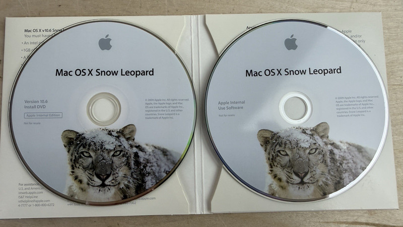 Apple Mac OS X Snow Leopard INTERNAL Version 10.6 RARE Collectible Software gallery