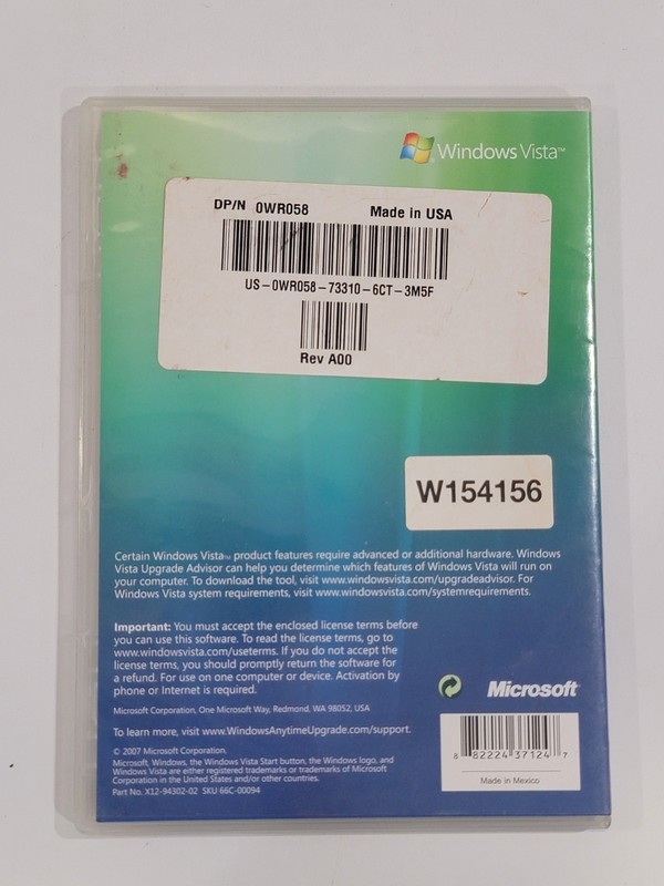 Microsoft Windows Vista Anytime Upgrade Disc 32-Bit gallery