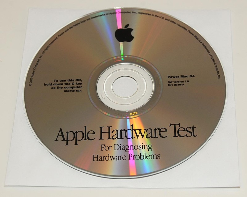 Apple ~ Hardware Test CD for Power Mac G4 Cube SW Version 1.0 691-2619-A