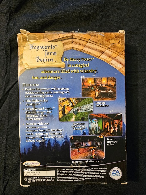 Harry Potter and the Sorcerer's Stone PC CD Rom Game BIG BOX CIB gallery