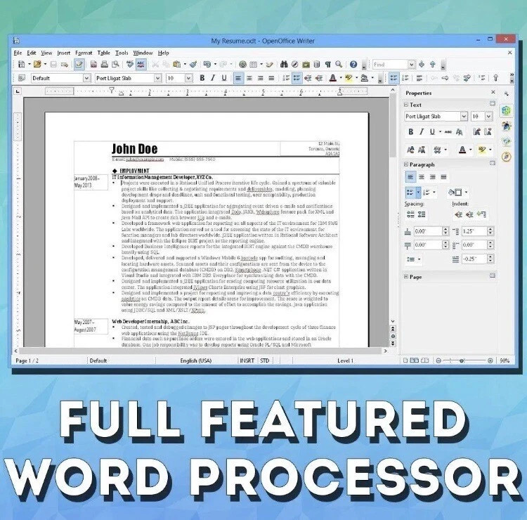 Open Office Software Suite for Windows-Word Processing Home Student - Deluxe CD gallery
