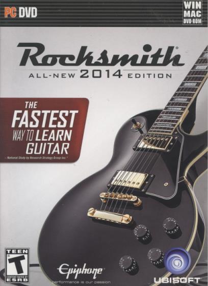 Rocksmith 2014 Edition PC DVD fastest way learn guitar play music game! NO CABLE