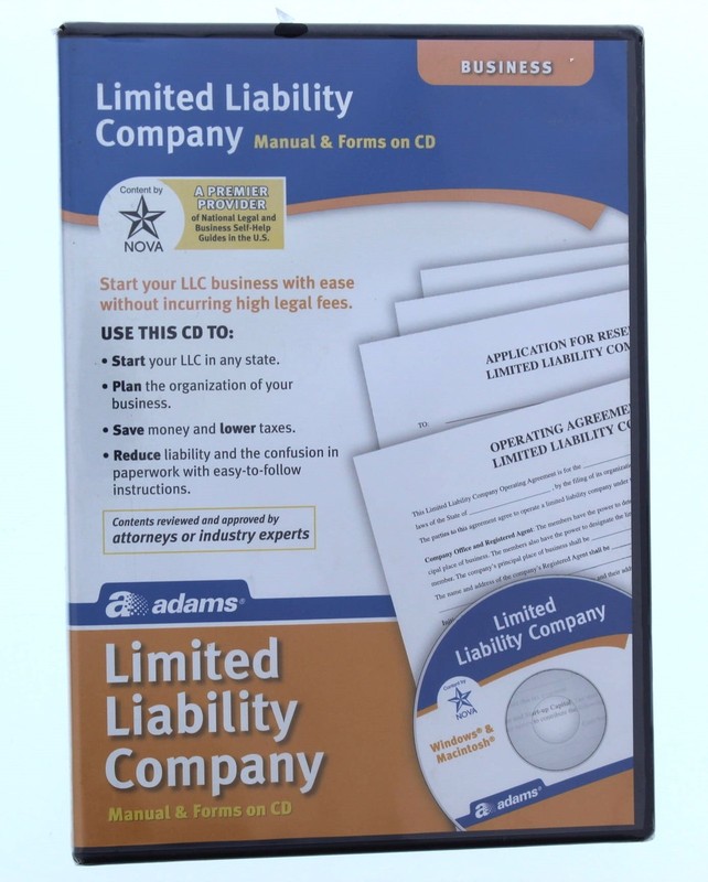 Limited Liability Company Manuals and Forms on CD (Business)