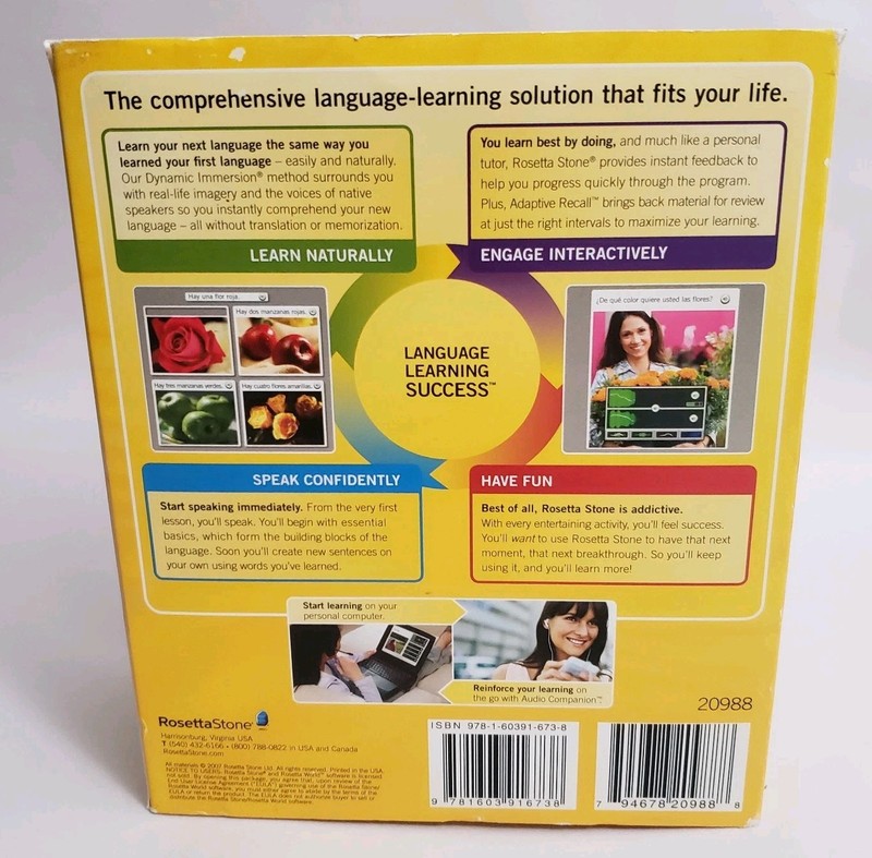 ROSETTA STONE ESPANOL Level 1, 2, & 3 Spanish Interactive Software CD's gallery