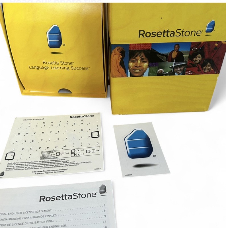 Rosetta Stone Spanish Level 1-5 CD ROM Version 3 Complete Set AS IS V3