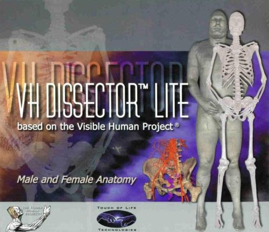 VH Dissector Lite 4 PC CD learn dissect male female body organ human anatomy