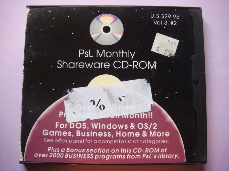 Vintage Software PsL Monthly Shareware CD-Rom Vol 3 # 2 used February 1995