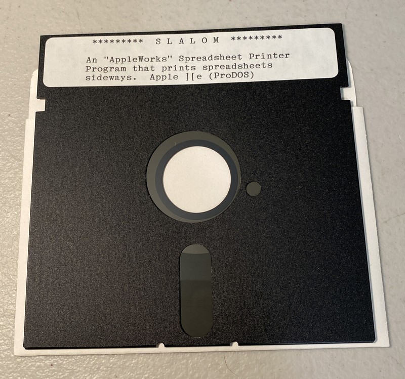 Software Apple IIe Slalom AppleWorks Spreadsheet Program ProDOS 5.25” Vintage gallery