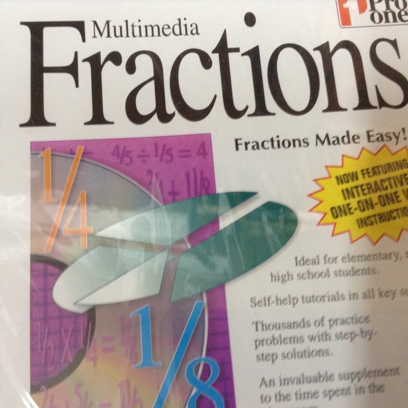 Pro One 5 CD's Math Grammar Fractions Book Report and Typing gallery