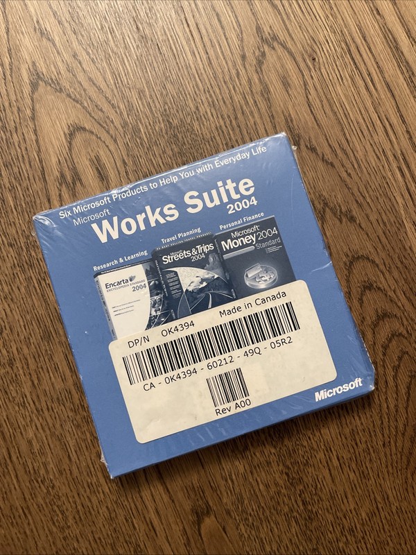 *NEW* Microsoft Works Suite 2004 DVD ROM Format Factory Sealed w/Product Key gallery
