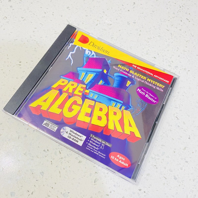 Pre- Algebra Word Problems and Logical Thinking Skills by Davidson CD-ROM 1994