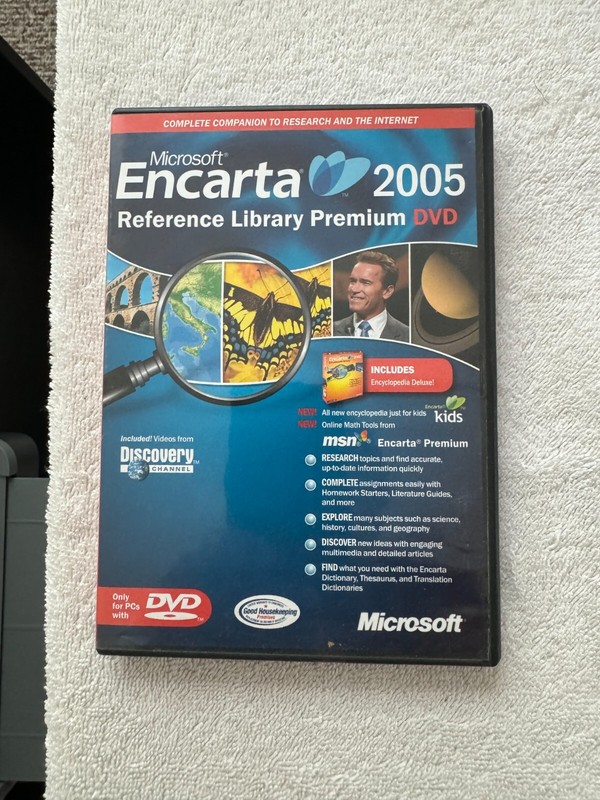 Microsoft Encarta 2005 Reference Library Premium DVD -PRODUCT KEY NOT INCLUDED!!