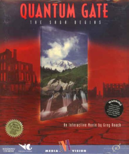 Quantum Gate MAC CD save Earth's environment, alien world interactive movie game