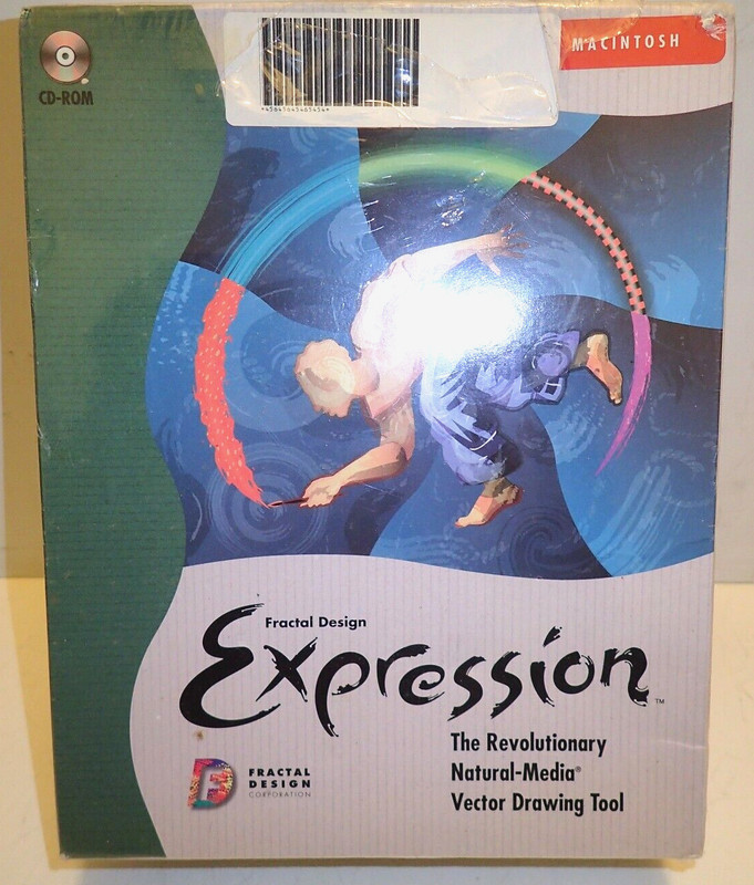 Expression Fractal Design Natural-Media Vector Drawing Tool for Mac 1996 *New*