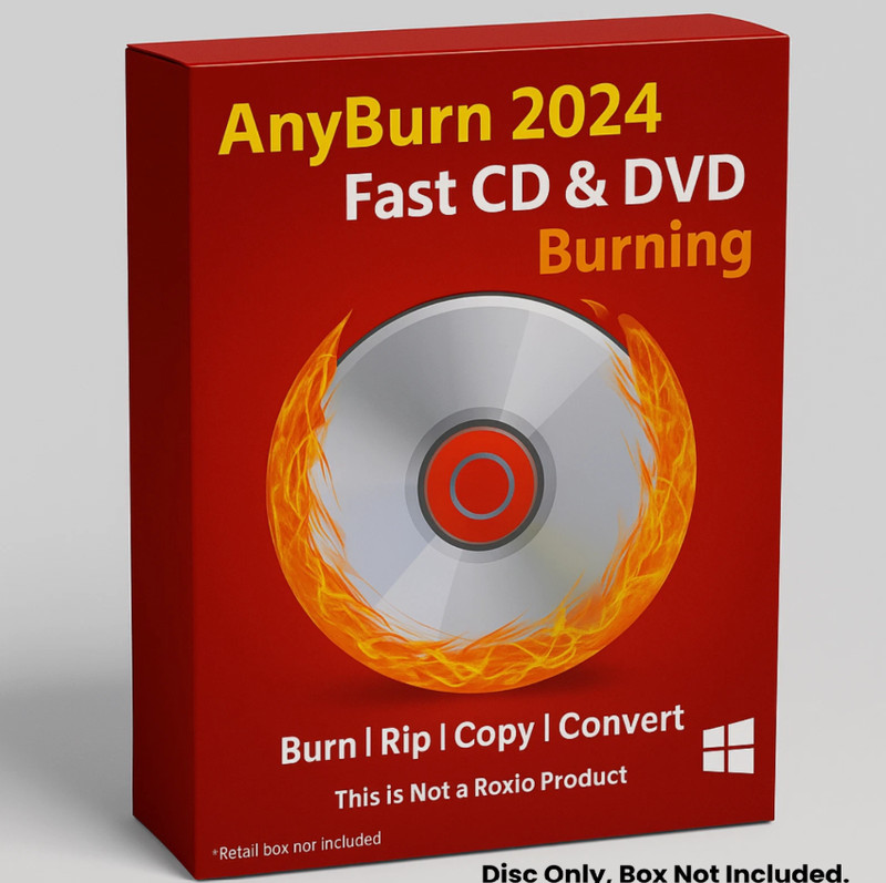 🛠️ AnyBurn DVD Burning Software – CD or USB – Fast, Reliable, Easy!🔥 Free Ship