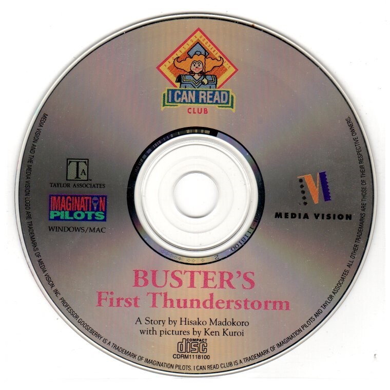 Buster’s First Thunderstorm (Ages 3-6) (CD, 1993) for Win/Mac – NEW CD in SLEEVE