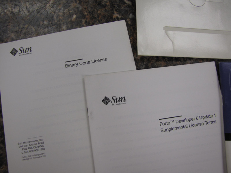 SUN Microsystem Forte Developer 6 Update Install Kit w/ Manuals CD Software-MP25 gallery